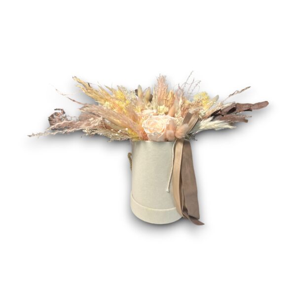 Flowerbox z suszu beżowy