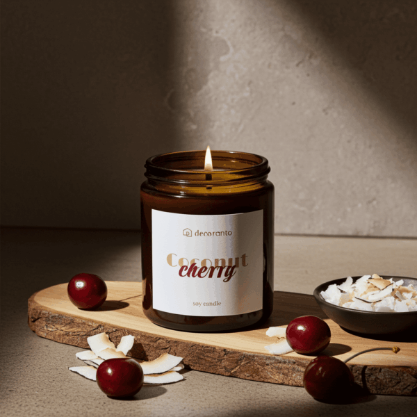 Świeca sojowa zapachowa COCONUT & CHERRY