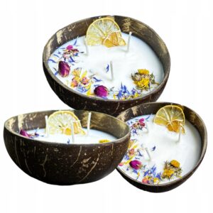 dcbb30de3c12a9478ecadfbfd2c41a9c.jpg Świeca sojowa w kokosie zapachowa ZIMOWA AURA pieczone jabłko 250 ml