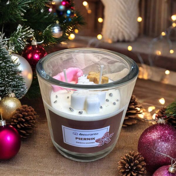 swiaca-zapachowa-swiateczna-piernik-3.jpg Świeca sojowa zapachowa PIERNIK świąteczna w szklanym kubku 400 ml