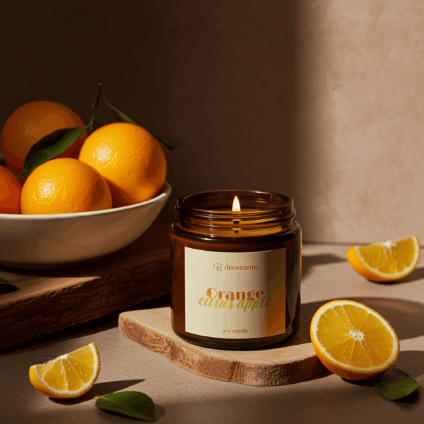 Świeca sojowa zapachowa CITRUS APPLE & ORANGE
