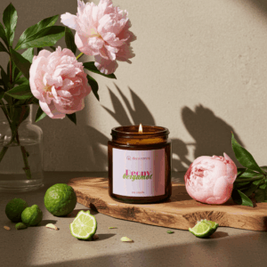 Świeca sojowa zapachowa PEONY QUEEN & BERGAMOT