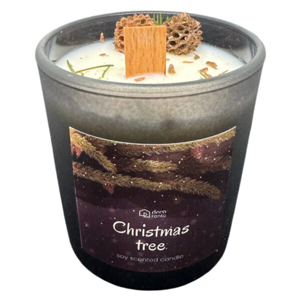 Świeca sojowa zapachowa CHRISTMAS TREE w szklanym pojemniku 190 ml