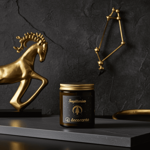 swieca sojowa strzelec 180 (1) Świeca sojowa zapachowa znaki zodiaku SAGITTARIUS (Strzelec)