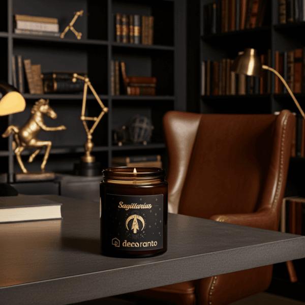 swieca sojowa strzelec 180 (5) Świeca sojowa zapachowa znaki zodiaku SAGITTARIUS (Strzelec)