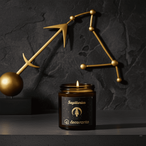 swieca sojowa strzelec 180 (6) Świeca sojowa zapachowa znaki zodiaku SAGITTARIUS (Strzelec)