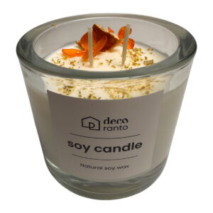 Świeca sojowa zapachowa w kokosie POMARAŃCZA