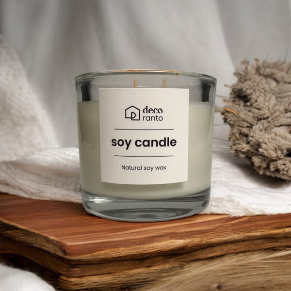 Świeca sojowa "Cytrusowy Akcent" w Szklanym Kubku Bezzapachowa