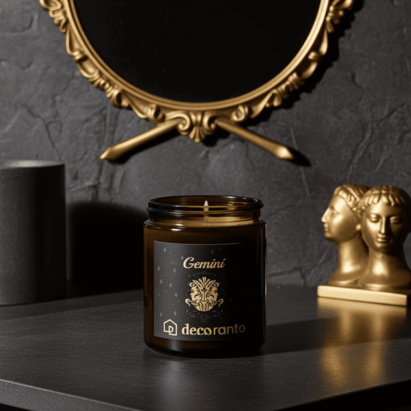 swieca sojowa znaki zodiaku gemini 180 (1) Świeca sojowa zapachowa znaki zodiaku GEMINI (Bliźnięta)