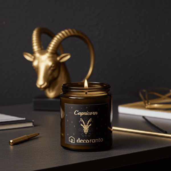 swieca sojowa znaki zodiaku koziororzec 180 (2) Świeca sojowa zapachowa znaki zodiaku CAPRICORN (Koziorożec)