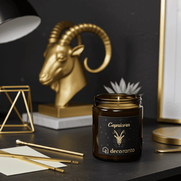 swieca sojowa znaki zodiaku koziororzec 180 (3) Świeca sojowa zapachowa znaki zodiaku CAPRICORN (Koziorożec)