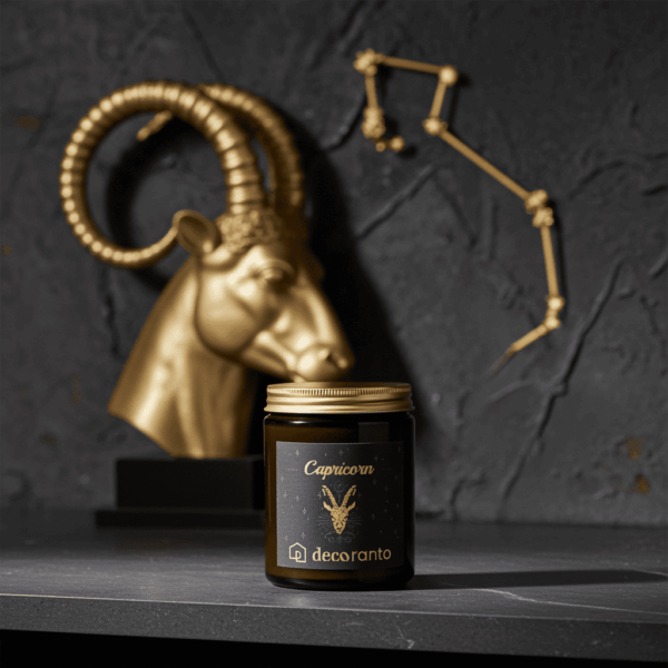swieca sojowa znaki zodiaku koziororzec 180 (4) Świeca sojowa zapachowa znaki zodiaku CAPRICORN (Koziorożec)