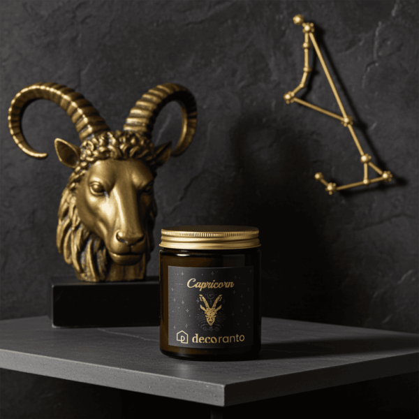 swieca sojowa znaki zodiaku koziororzec 180 (5) Świeca sojowa zapachowa znaki zodiaku CAPRICORN (Koziorożec)