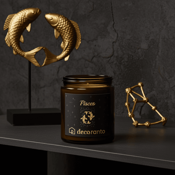 swieca sojowa znaki zodiaku ryby 180 (3) Świeca sojowa zapachowa znaki zodiaku PISCES (Ryby)