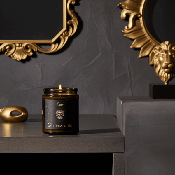 swieca sojowa znaki zodialu leo 180 (3) Świeca sojowa zapachowa znaki zodiaku LEO (Lew)