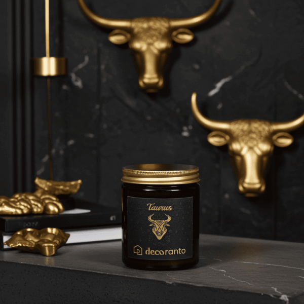 swieca sojowa zodiak taurus 180 (1) Świeca sojowa zapachowa znaki zodiaku TAURUS (Byk)