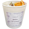 Świeca sojowa zapachowa świąteczna WHITE CHRISTMAS w szklanym pojemniku 190 ml