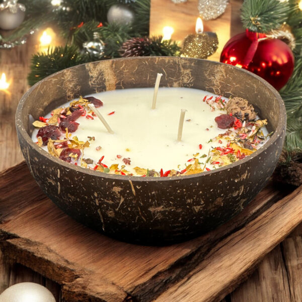 swieca-w-kokosie-zurawina-3.jpg Świeca sojowa w kokosie zapachowa ŻURAWINA