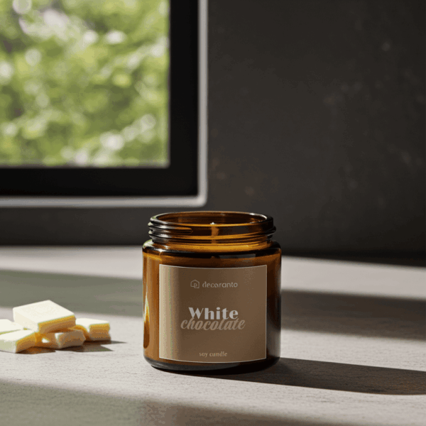 swieca white chocolate 120 (2) Świeca sojowa zapachowa WHITE CHOCOLATE