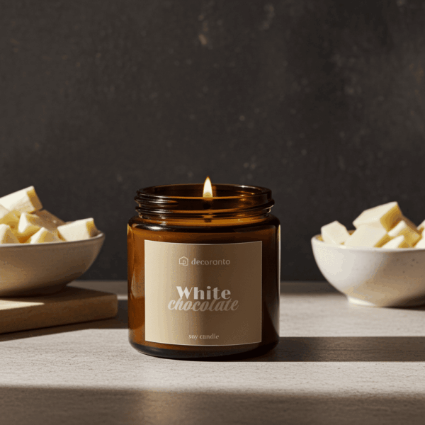 swieca white chocolate 120 (3) Świeca sojowa zapachowa WHITE CHOCOLATE