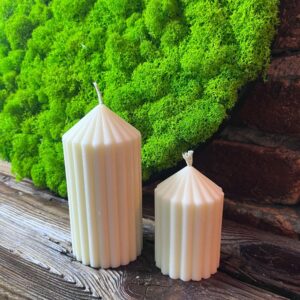 Świeca sojowa zapachowa MALINA w gipsowym kubku