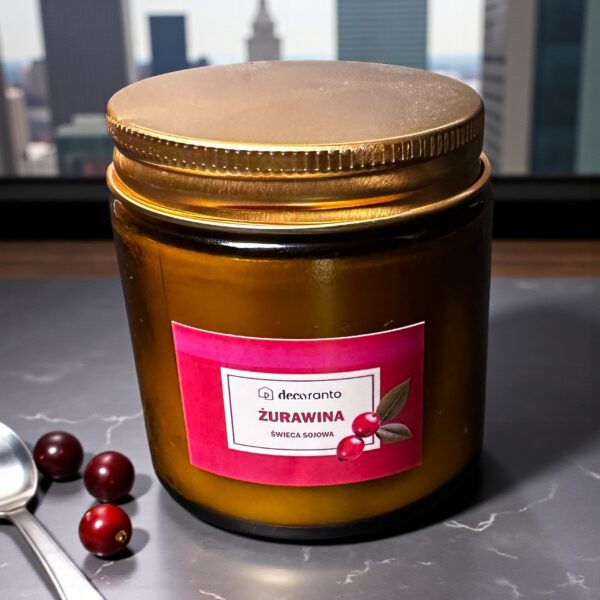 253d34bf9200768630812b8ab5680a0d.jpg Świeca sojowa zapachowa ŻURAWINA