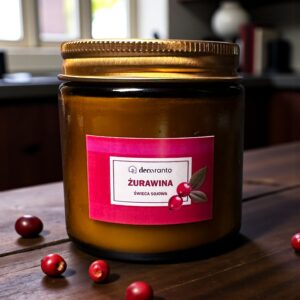 Świeca sojowa zapachowa ŻURAWINA